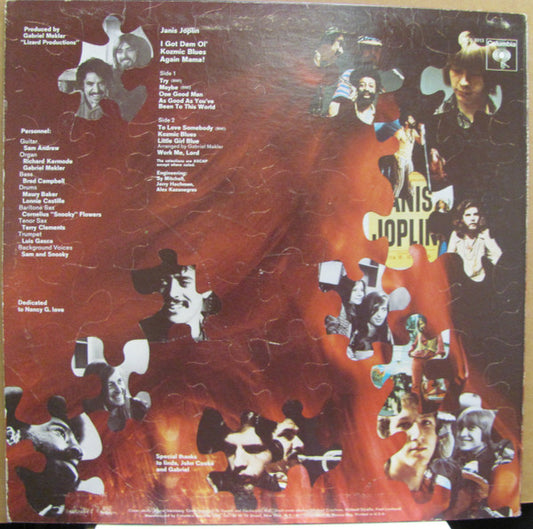 Janis Joplin : I Got Dem Ol' Kozmic Blues Again Mama! (LP, Album, Pit)