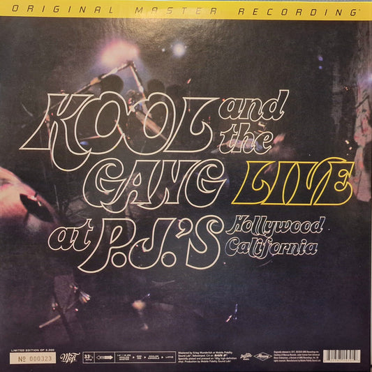 Kool & The Gang : Live At P.J.'S (LP, Album, Ltd, RE, RM, 180)