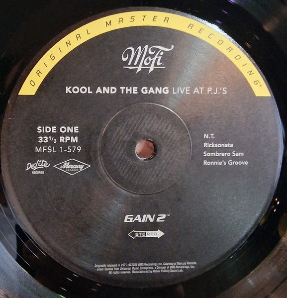 Kool & The Gang : Live At P.J.'S (LP, Album, Ltd, RE, RM, 180)