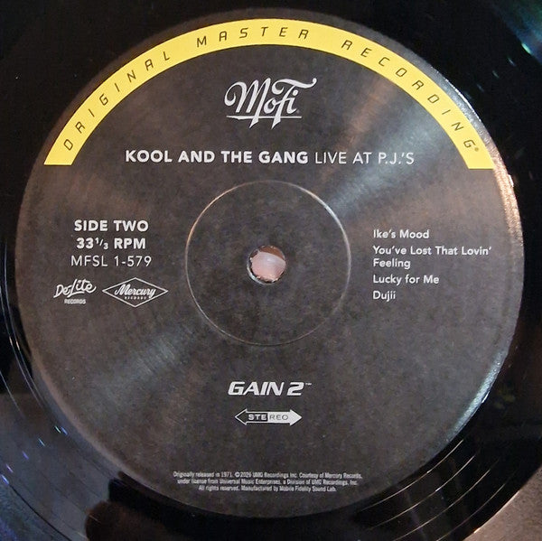 Kool & The Gang : Live At P.J.'S (LP, Album, Ltd, RE, RM, 180)