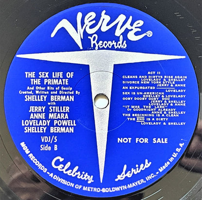 Shelley Berman : The Sex Life Of The Primate (And Other Bits Of Gossip) (LP, Advance, Mono, Promo)