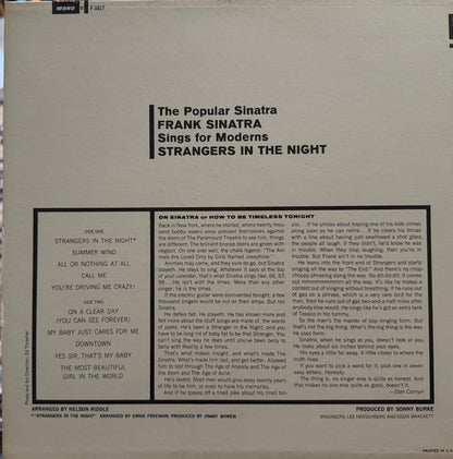 Frank Sinatra : Strangers In The Night (LP, Album, Mono)