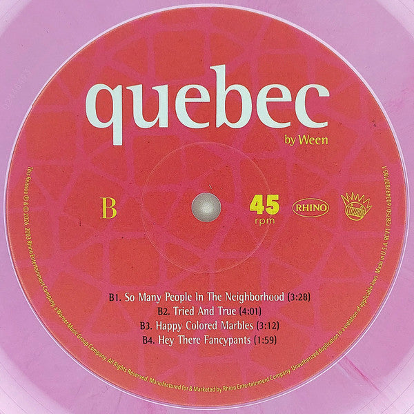 Ween : Quebec (LP, Mag + LP, Red + Album, RE)