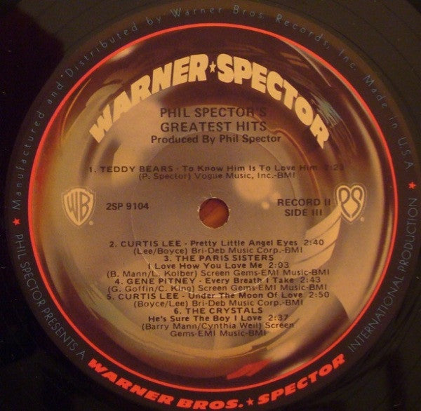 Phil Spector : Phil Spector's Greatest Hits (2xLP, Album, Comp, Los)