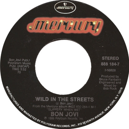 Bon Jovi : Livin' On A Prayer (7", Single, Styrene, Ind)