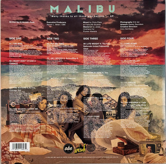 Anderson .Paak : Malibu  (2xLP, Album, Ltd, RE, RP, Sea)