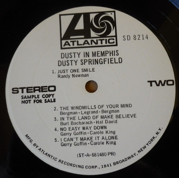 Dusty Springfield : Dusty In Memphis (LP, Album, Promo, PR )