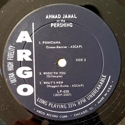 Ahmad Jamal Trio : Ahmad Jamal At The Pershing (LP, Album, Mono, Bla)