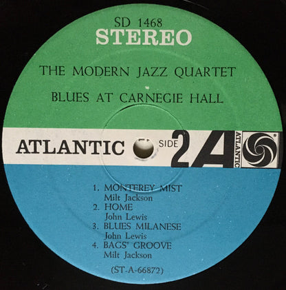 The Modern Jazz Quartet : Blues At Carnegie Hall (LP, Album, Gat)