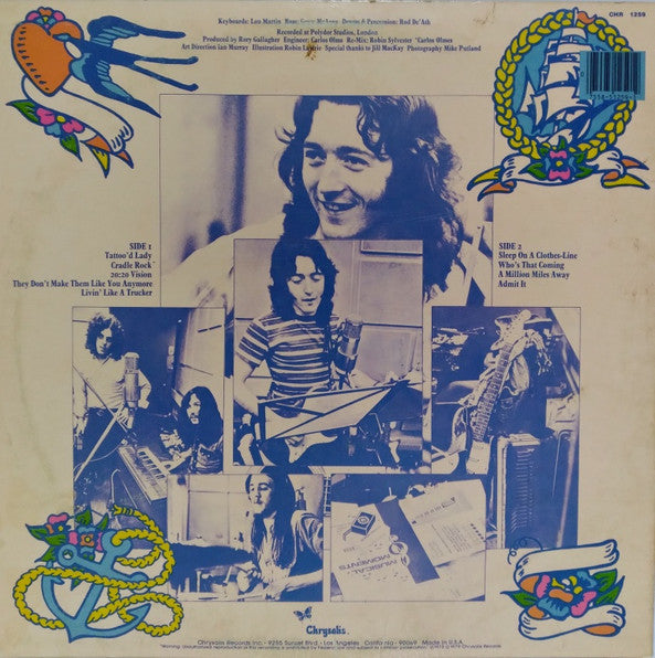 Rory Gallagher : Tattoo (LP, Album, RE, San)