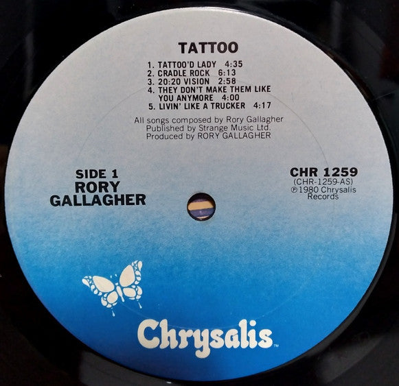Rory Gallagher : Tattoo (LP, Album, RE, San)