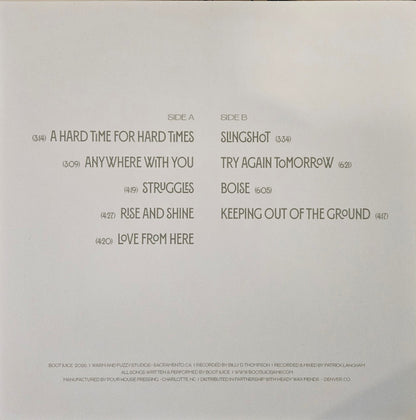 Boot Juice : Keeping Out Of The Ground (LP, Album, Club, Red)