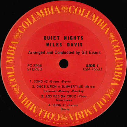 Miles Davis : Quiet Nights (LP, Album, RE)