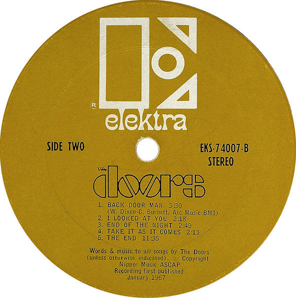 The Doors : The Doors (LP, Album, RP, Pit)