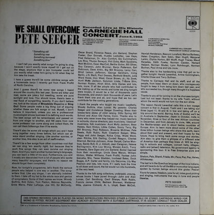 Pete Seeger : We Shall Overcome (LP, Album, RE)