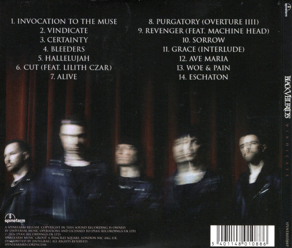 Black Veil Brides : Vindicate (CD, Album)