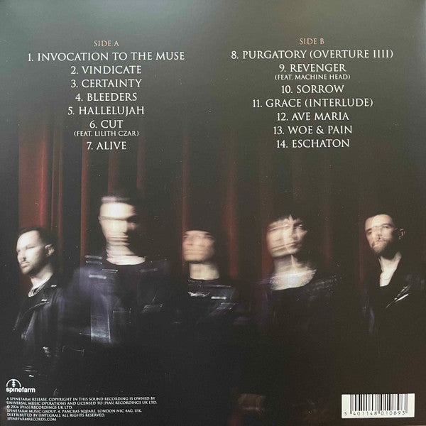 Black Veil Brides : Vindicate (LP, Album, Glo)