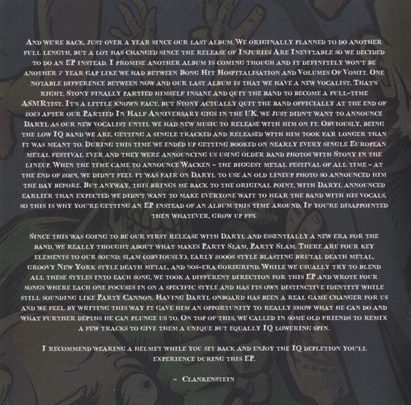 Party Cannon : Subjected To A Partying (CD, EP)
