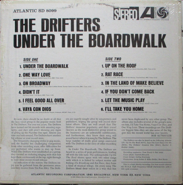 The Drifters : Under The Boardwalk (LP, Album)
