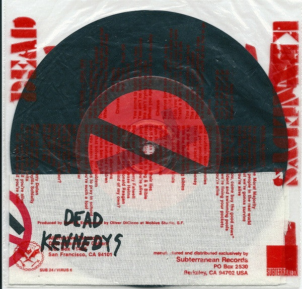Dead Kennedys : Nazi Punks Fuck Off! / Moral Majority (7", Single, RP, P.O)