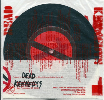 Dead Kennedys : Nazi Punks Fuck Off! / Moral Majority (7", Single, RP, P.O)