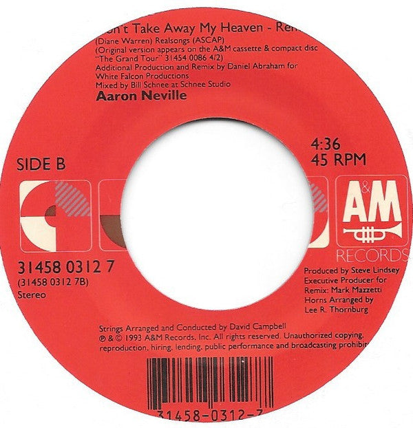 Aaron Neville : The Grand Tour (7")