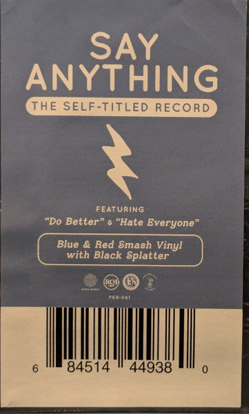 Say Anything : Say Anything (2xLP, Album, RE, Blu)
