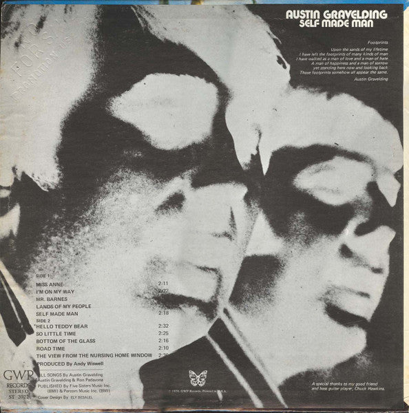 Austin Gravelding : Self Made Man (LP, Album)