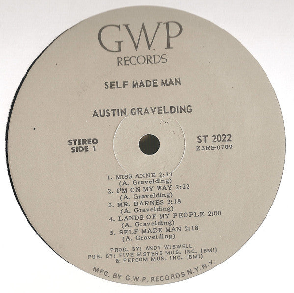 Austin Gravelding : Self Made Man (LP, Album)