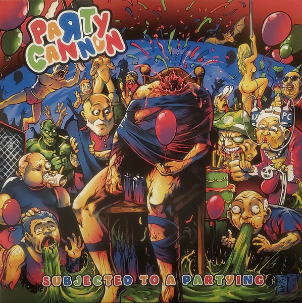 Party Cannon : Subjected To A Partying (12", EP, Blu)