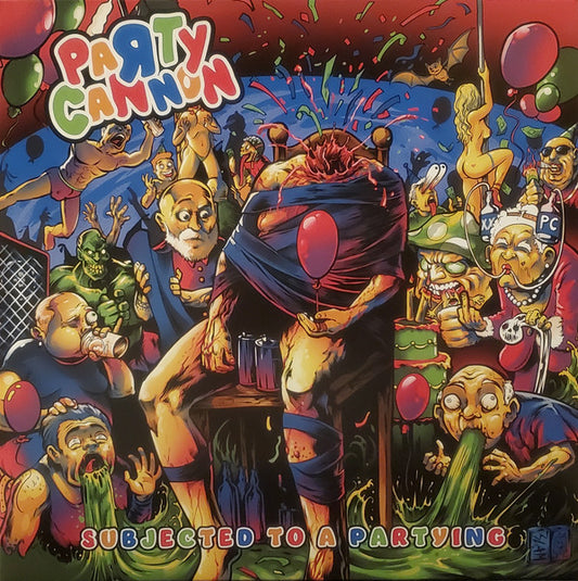Party Cannon : Subjected To A Partying (12", EP, Blu)