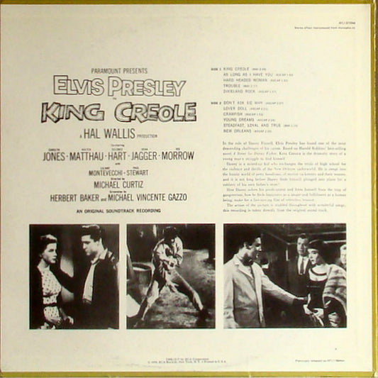 Elvis Presley : King Creole (LP, Album, RE)