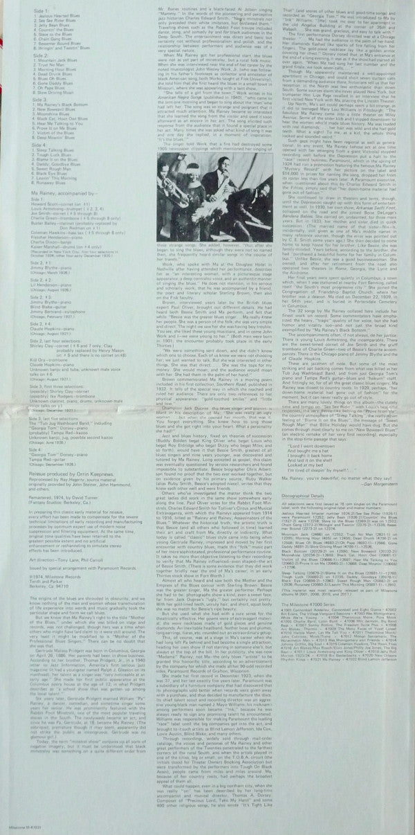 Ma Rainey : Ma Rainey (2xLP, Comp, Gat)