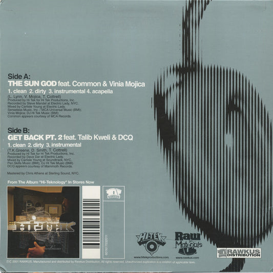 Hi-Tek : The Sun God / Get Back Pt. 2 (12")