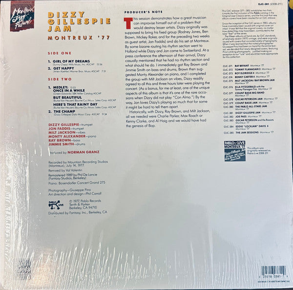 Dizzy Gillespie : Montreux '77 (LP, Album, RE, RM)