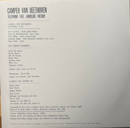 Camper Van Beethoven : Telephone Free Landslide Victory (LP, Ltd, Mus)