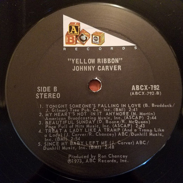 Johnny Carver : Tie A Yellow Ribbon Around The Old Oak Tree (LP, Album)