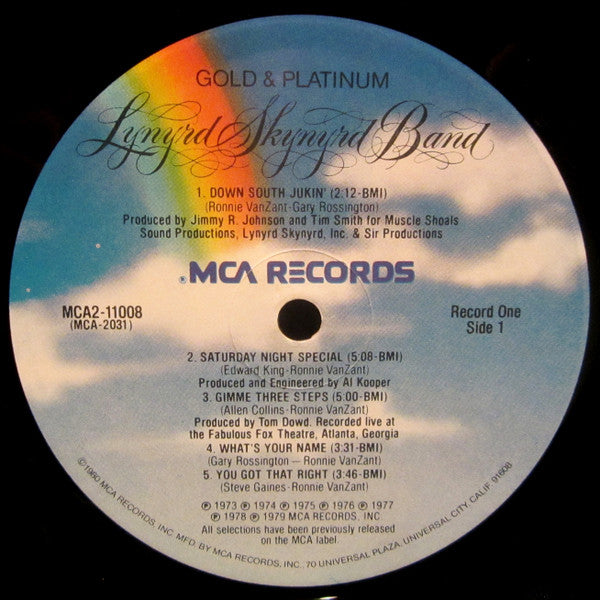 Lynyrd Skynyrd Band* : Gold & Platinum (2xLP, Comp, RE, Pin)