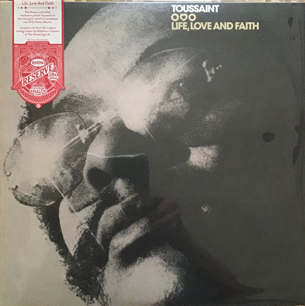 Allen Toussaint : Life, Love And Faith (LP, Album, RE, 180)