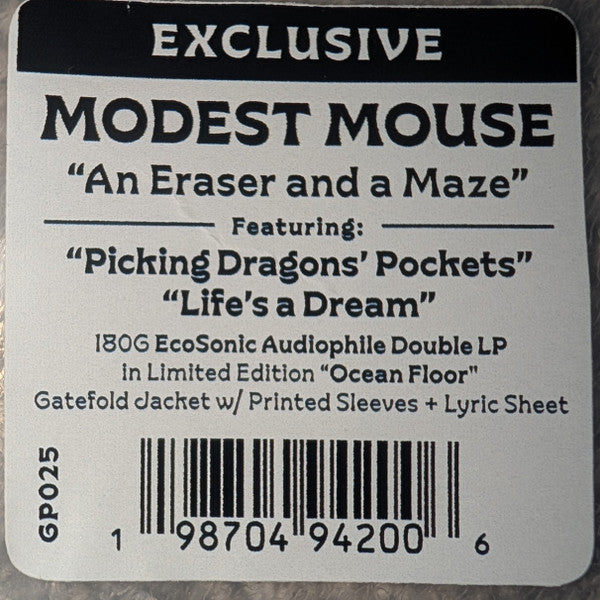 Modest Mouse : An Eraser And A Maze (2xLP, Album, Ltd, Oce)