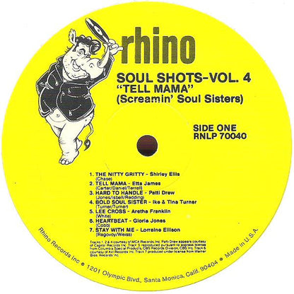 Various : Soul Shots Volume 4: "Tell Mama" (Screamin' Soul Sisters) (LP, Comp, Rai)