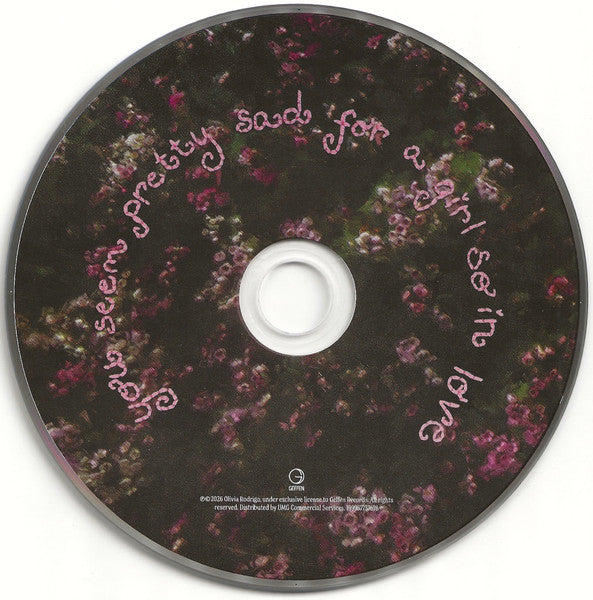 Olivia Rodrigo : You Seem Pretty Sad For A Girl So In Love (CD, Album)