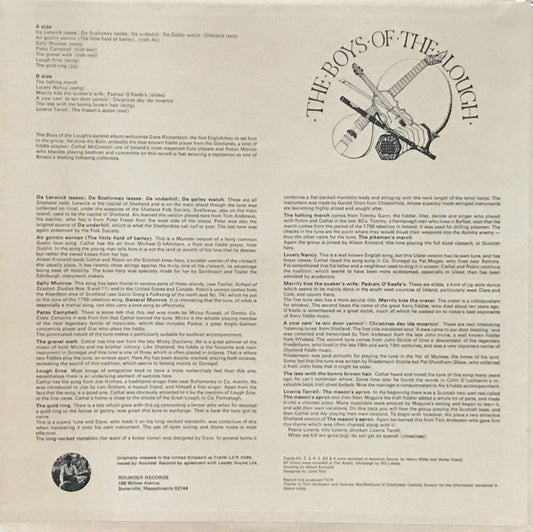 The Boys Of The Lough : Second Album (LP, Album)