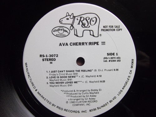 Ava Cherry : Ripe !!! (LP, Album, Promo)