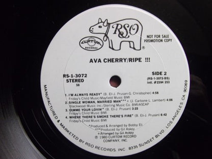 Ava Cherry : Ripe !!! (LP, Album, Promo)