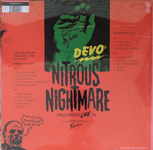 Devo : Nitrous Nightmare (2xLP, Album, Ltd, Gre)