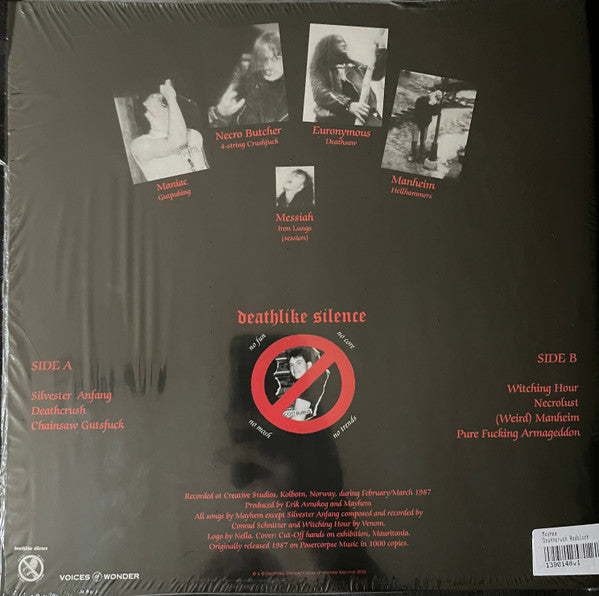 Mayhem : Deathcrush (12", MiniAlbum, Ltd, RE, Red)