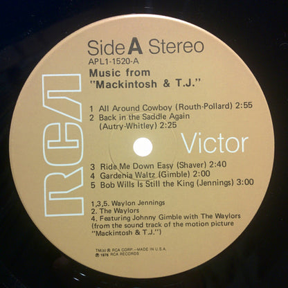 Waylon Jennings : Music From Mackintosh & T.J. (LP, Album)