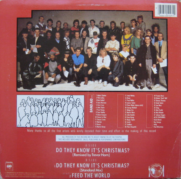 Band Aid : Do They Know It's Christmas? (12", Single, Pit)