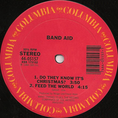 Band Aid : Do They Know It's Christmas? (12", Single, Pit)